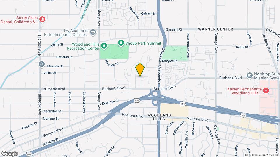 22107 Burbank Blvd Map and Location Details