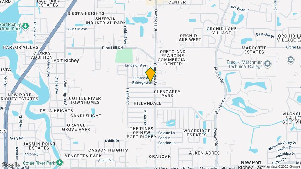 6436 Baldwyn Ave Map and Location Details