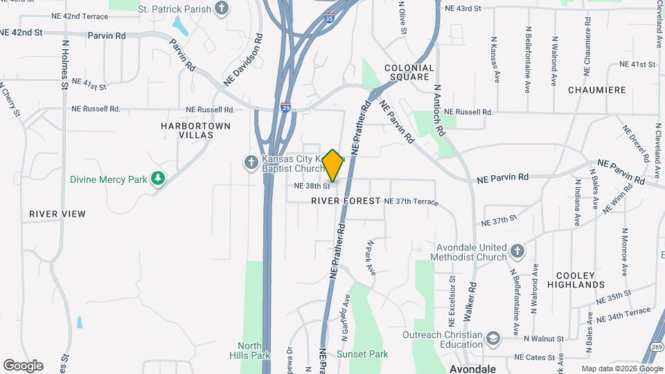 3746 N Garfield Ave Map and Location Details