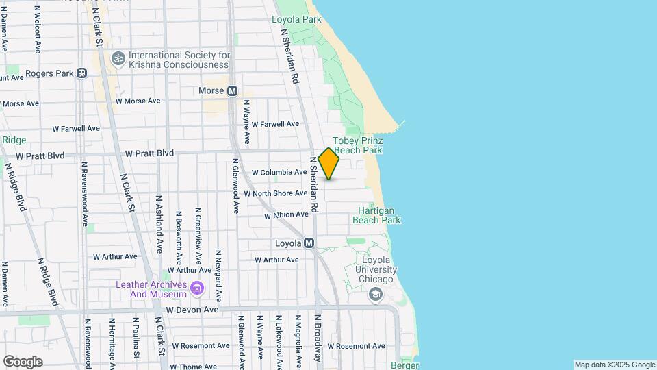 1138-1142 W North Shore Ave Mapa y Detalles de la Ubicación