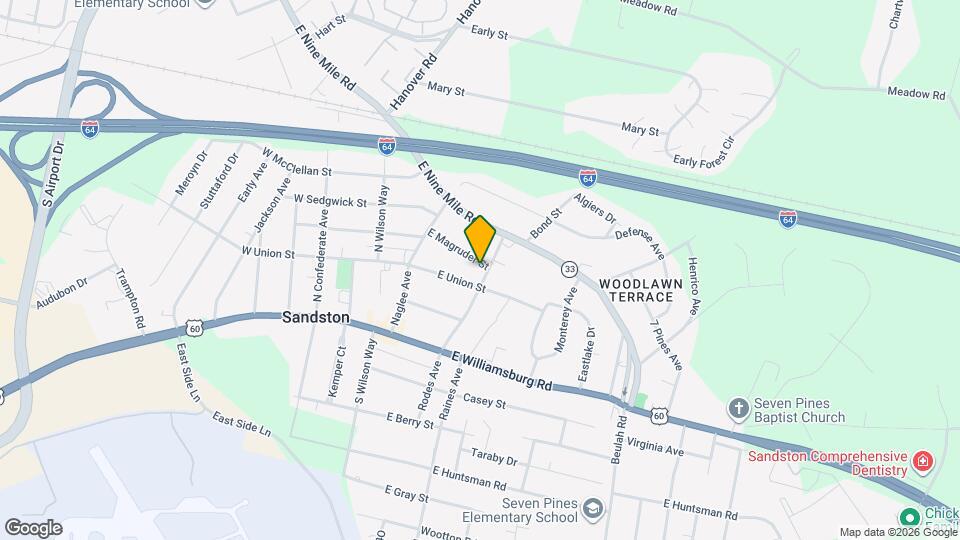 121 E Magruder St Map and Location Details