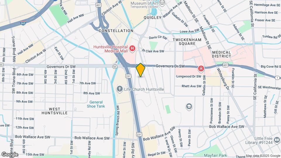 1915 Vanderbilt Cir SW Map and Location Details