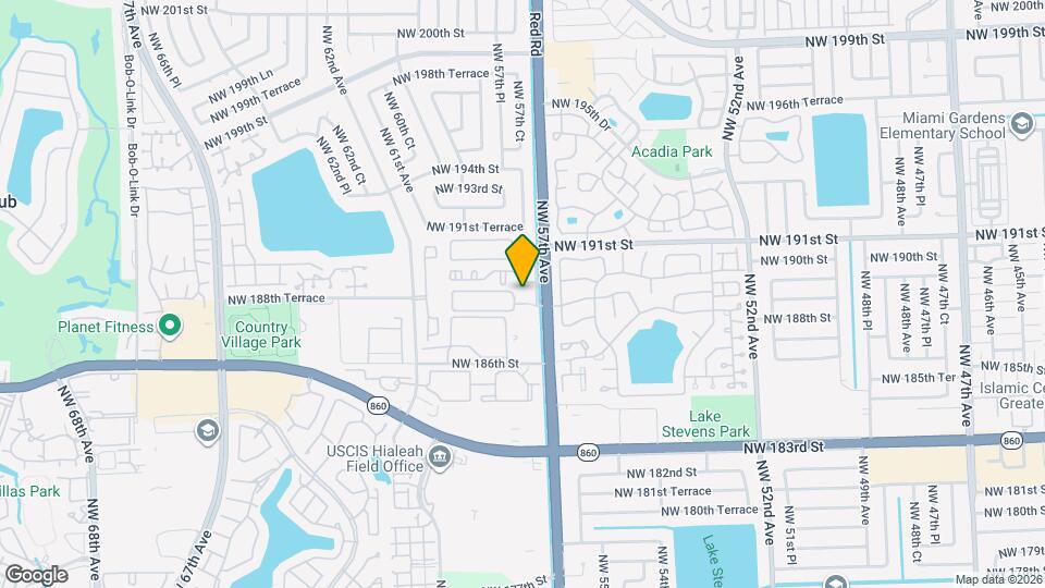 18820 NW 57th Ave Map and Location Details