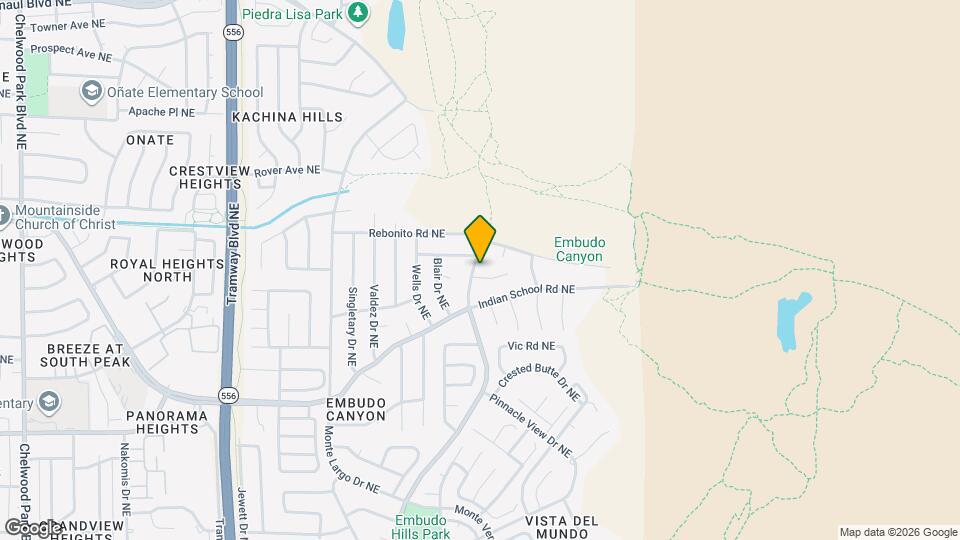 1700 Camino De La Sierra NE Map and Location Details