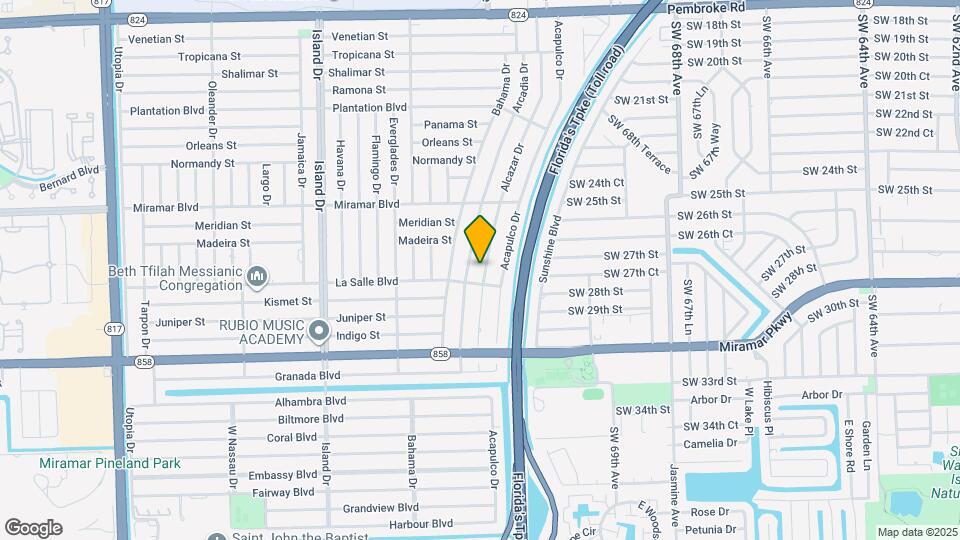 2712 Alcazar Dr Mapa y Detalles de la Ubicación