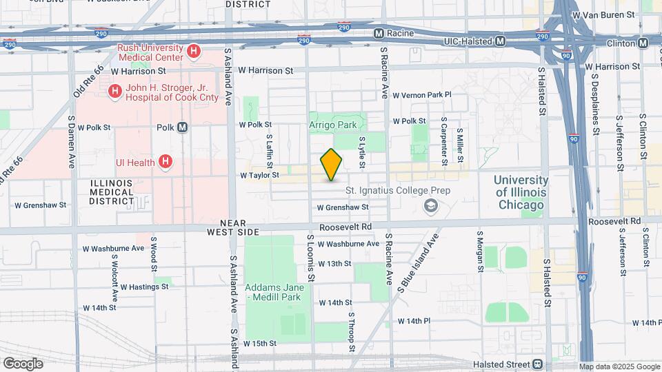 1332 W Fillmore St, Unit 1 Map and Location Details