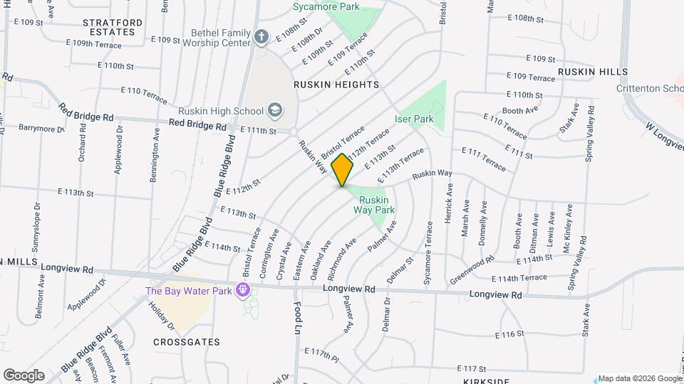 11201 Crystal Ave Map and Location Details