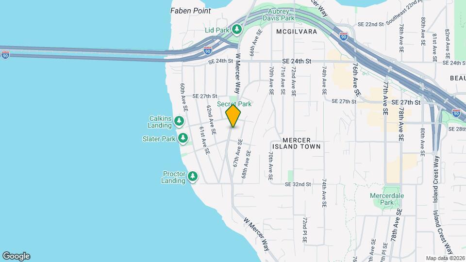 2832 W Mercer Way Mapa y Detalles de la Ubicación