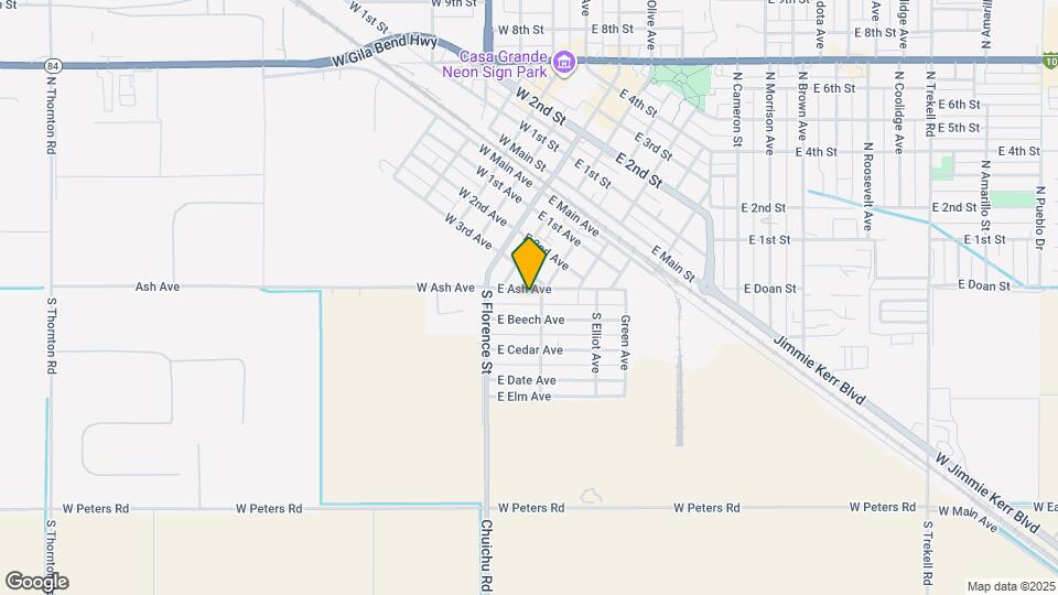 137 E Ash Ave Map and Location Details