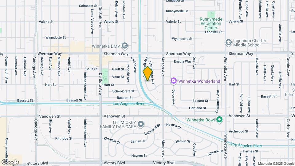 7010 Cozycroft Ave Mapa y Detalles de la Ubicación