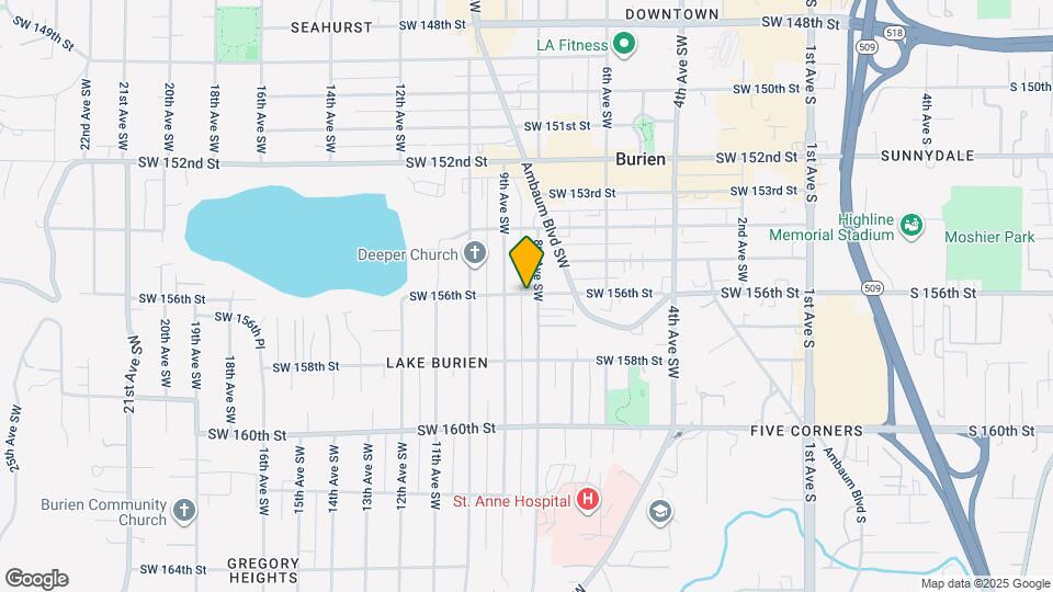 809 SW 156th St Map and Location Details