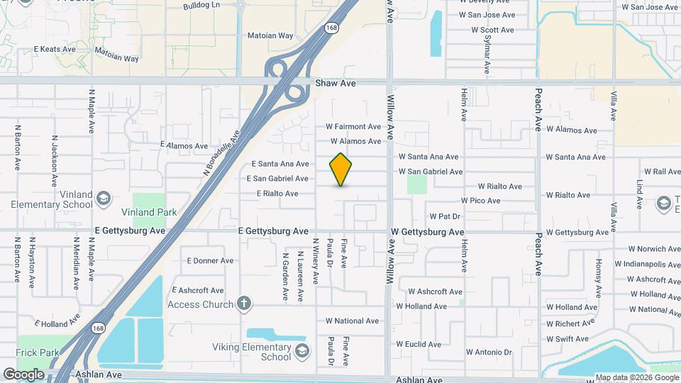 926 W Rialto Ave Map and Location Details