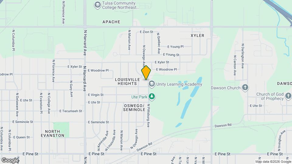 4014 E Woodrow Pl Map and Location Details