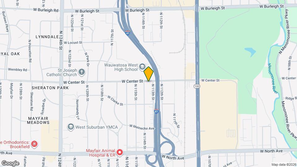 11325 W Center St Map and Location Details