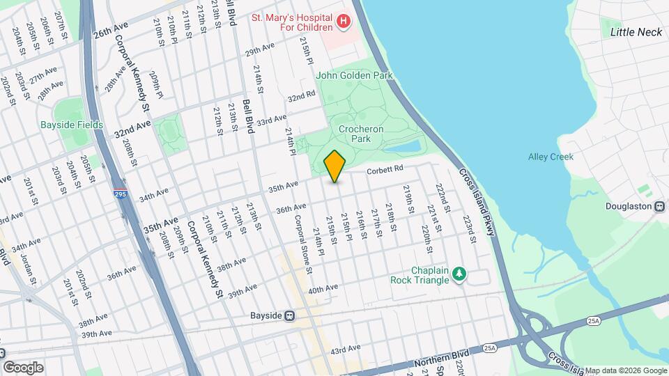 35-20 215th Pl Map and Location Details