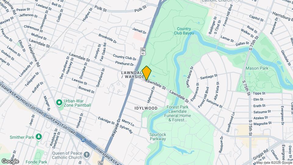 6644 Lawndale St-Unit -2 Map and Location Details