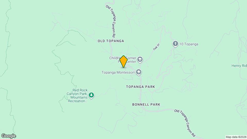 1579 Old Topanga Canyon Rd, Unit Apartment Map and Location Details