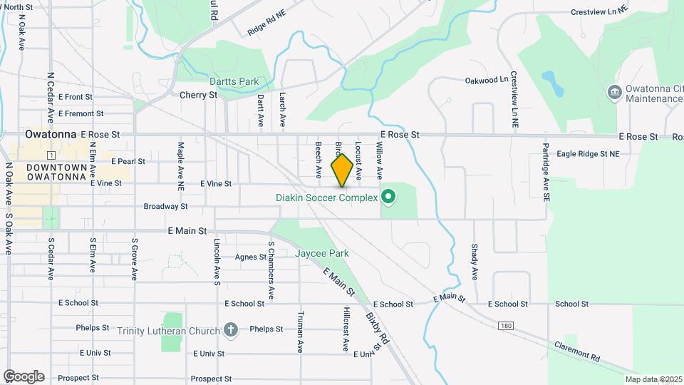 909 E Vine St Map and Location Details
