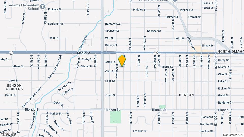 2606 N 70th St Map and Location Details