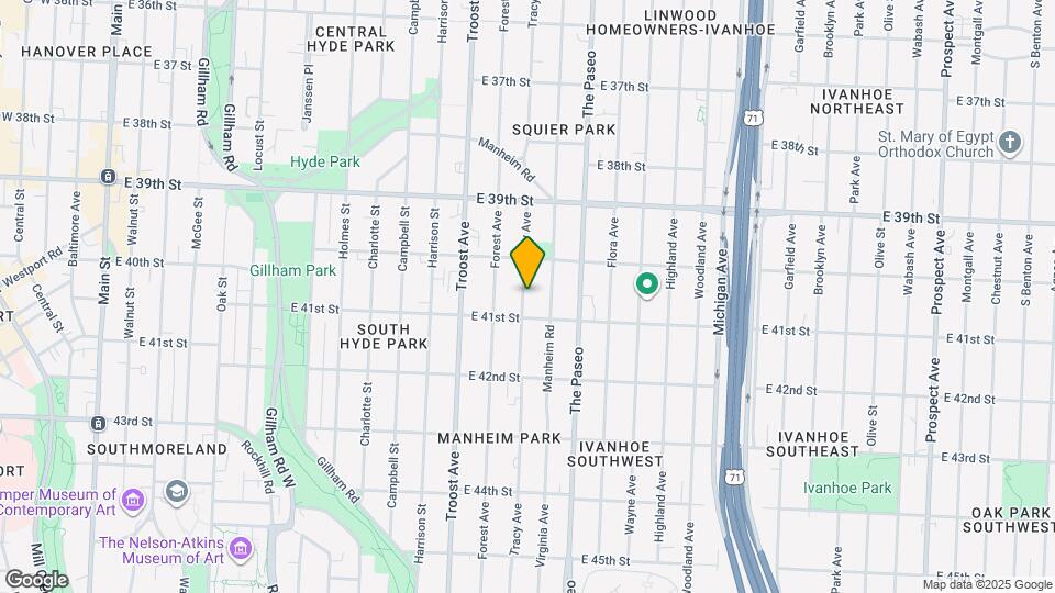 4031 Tracy Ave Mapa y Detalles de la Ubicación