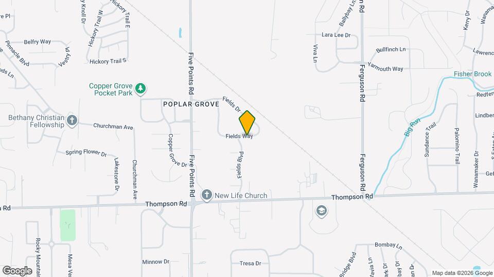 7223 Fields Way Mapa y Detalles de la Ubicación