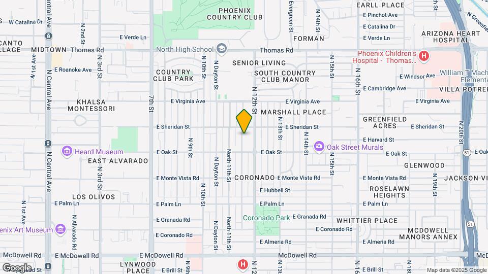 2329 N Mitchell St Map and Location Details