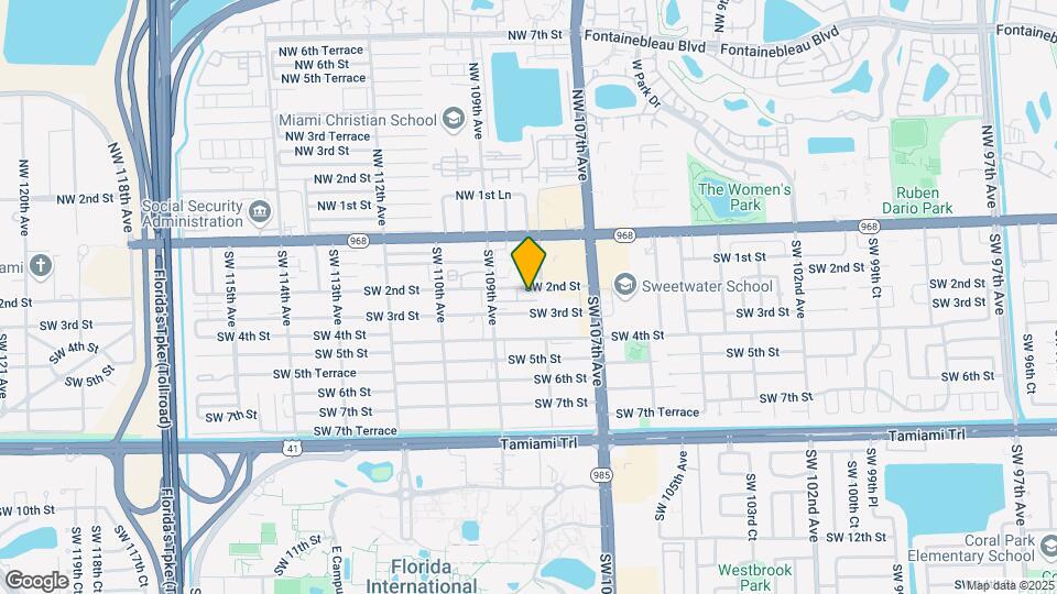 10824 SW 2nd St Mapa y Detalles de la Ubicación