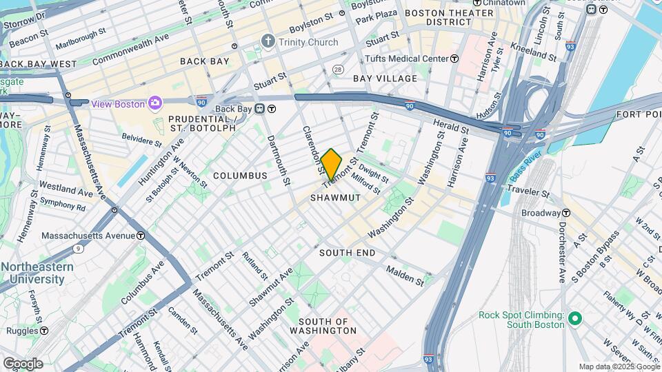 554 Tremont St, Unit 7 Map and Location Details