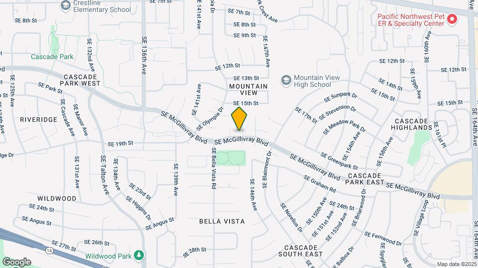1712-1714 SE 145th Ct Map and Location Details