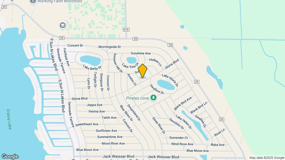 601 Avalon Ln Map and Location Details