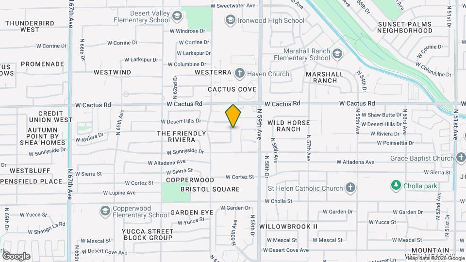 11837 N 60th Ave Map and Location Details