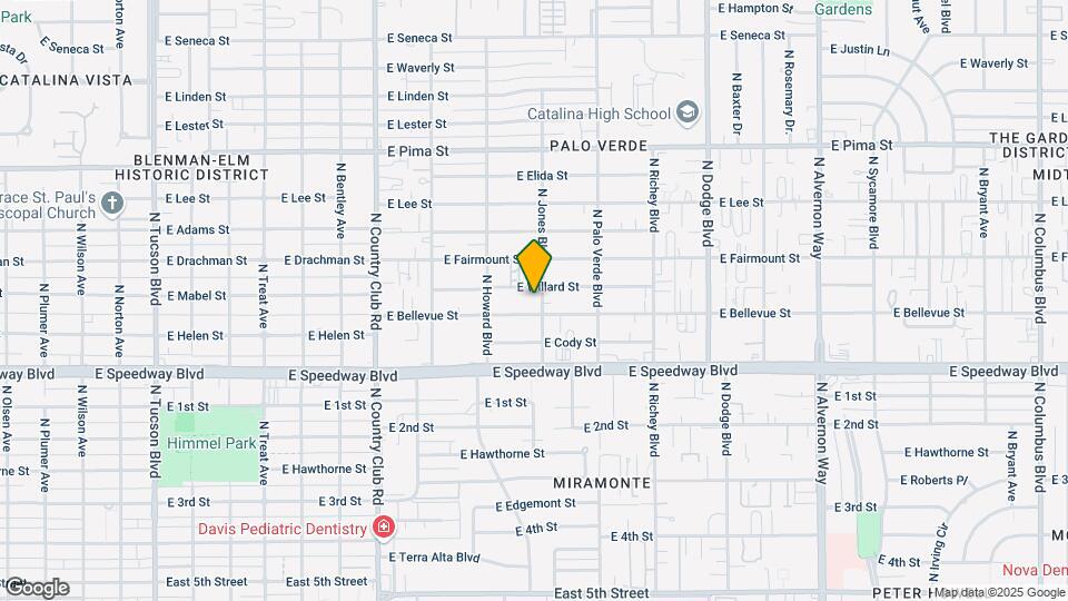 1211 N Jones Blvd Map and Location Details