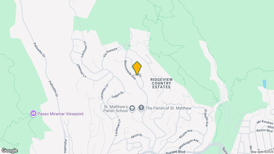 1248 Bienveneda Ave Map and Location Details