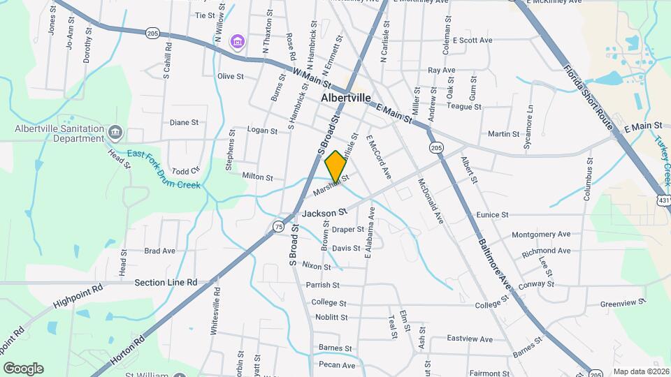 600 Marshall St Map and Location Details