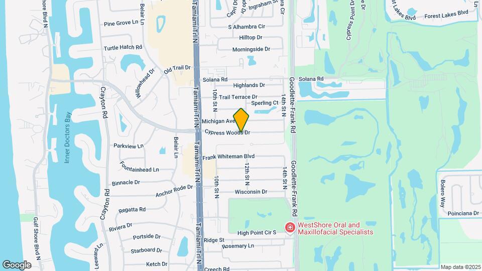 1132 Cypress Woods Dr Map and Location Details