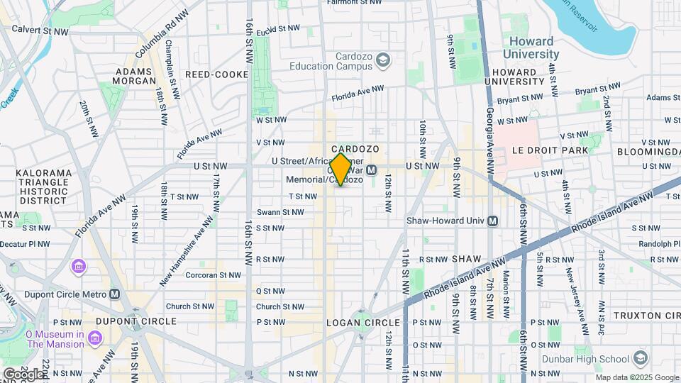 1339 T St NW Map and Location Details