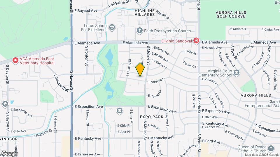 11419 E Virginia Dr Mapa y Detalles de la Ubicación
