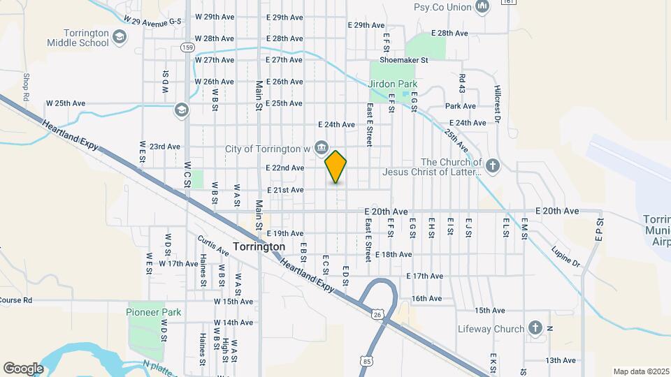 412 E 21st Ave Map and Location Details