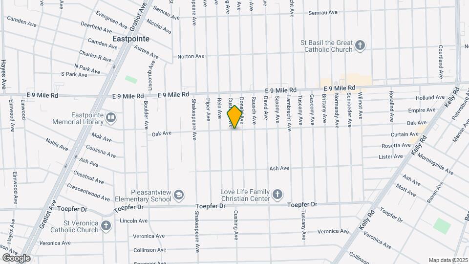 22174 Cushing Ave Map and Location Details