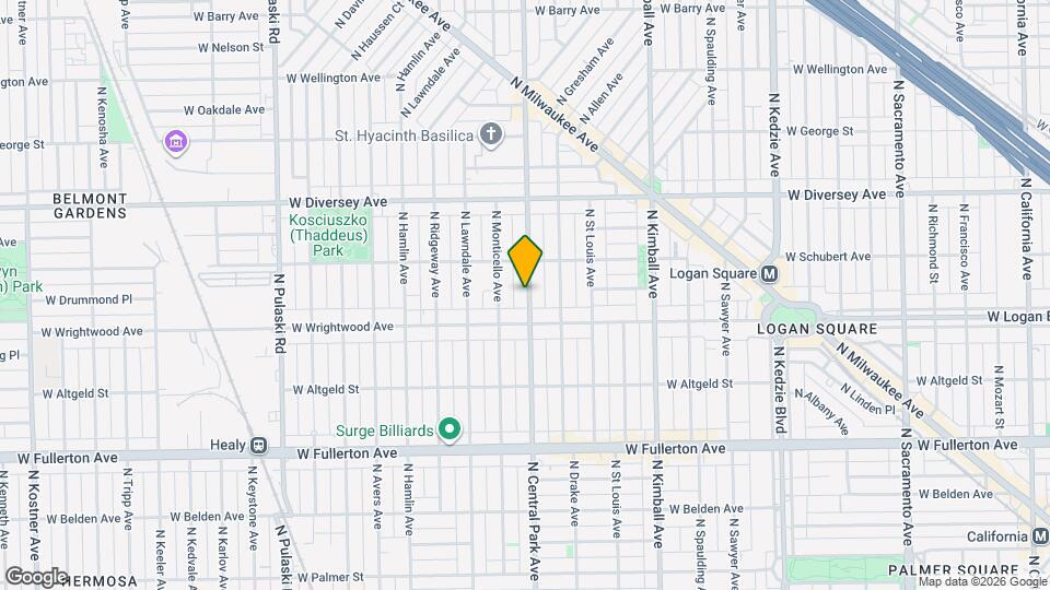 2630 N Central Park Ave Map and Location Details