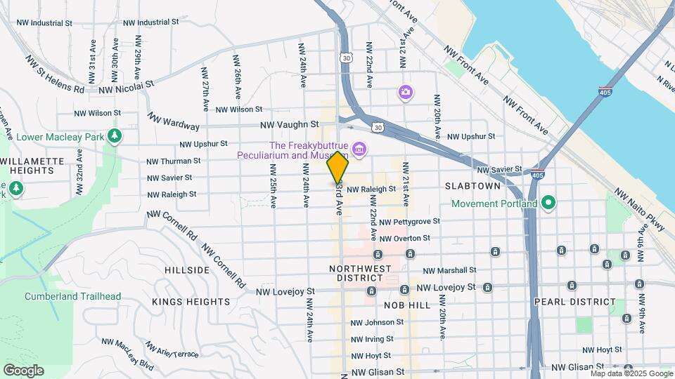 1605 NW 23rd Ave Map and Location Details