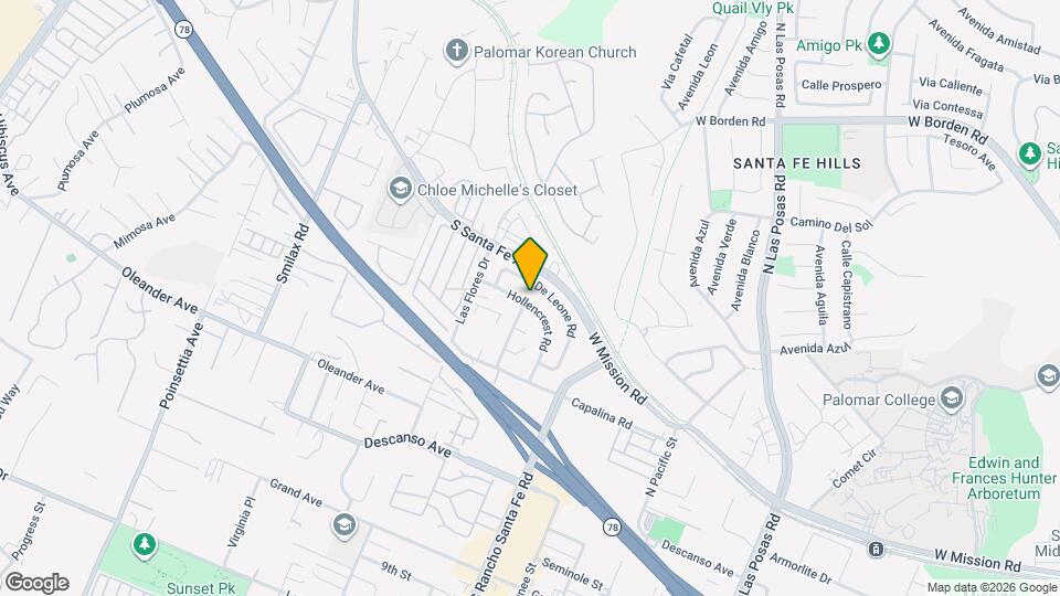 3432 Hollencrest Rd Mapa y Detalles de la Ubicación