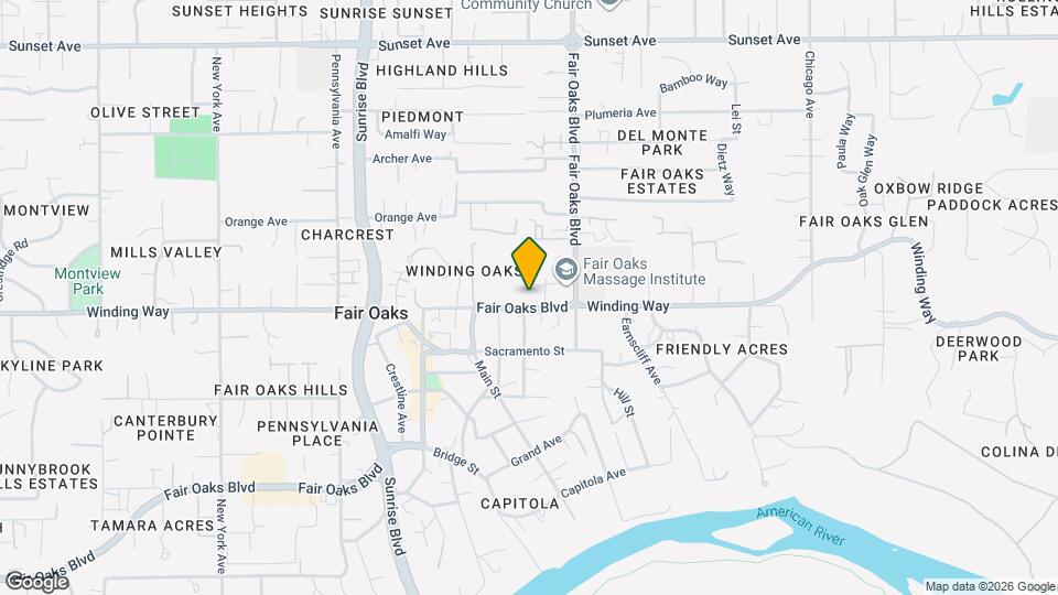 10605 Fair Oaks Blvd, Unit Apartment/ADU for rent Map and Location Details