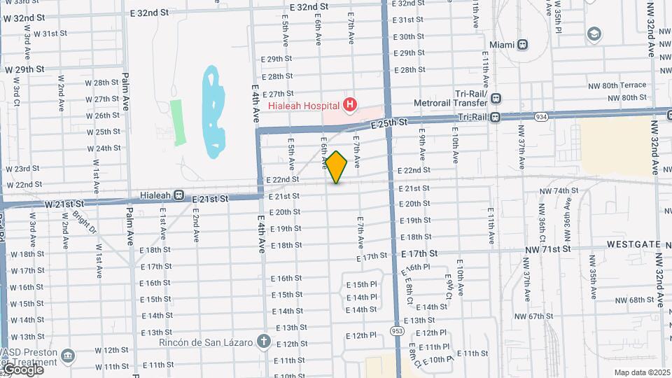 625 E 21st St Map and Location Details
