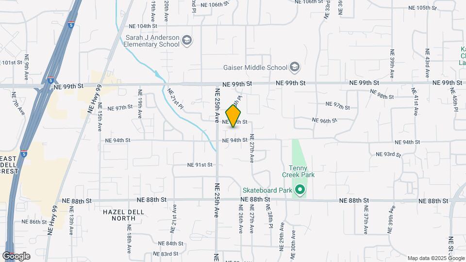 9404 NE 26th Ct Map and Location Details