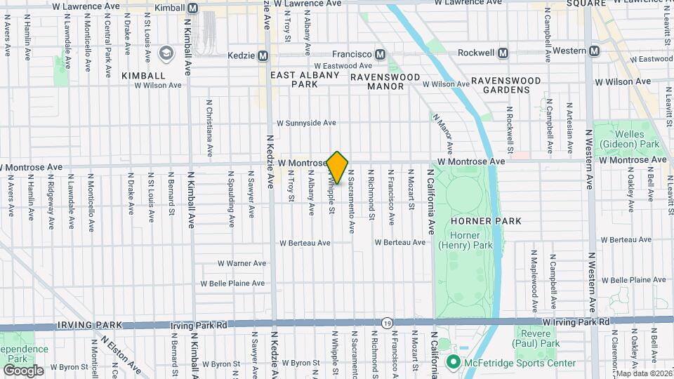 4317 N Whipple Map and Location Details