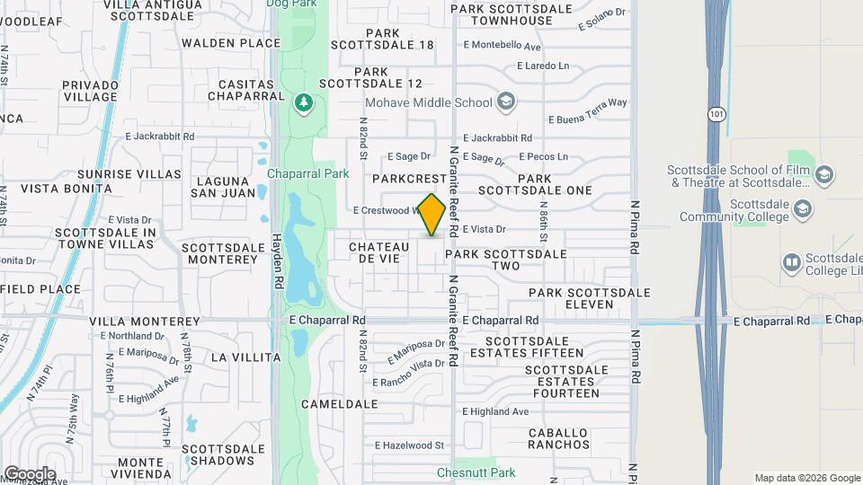 8335 E Vista Dr Map and Location Details