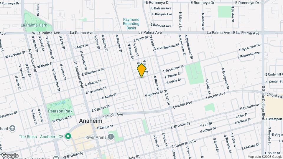 426 N Vine St Map and Location Details