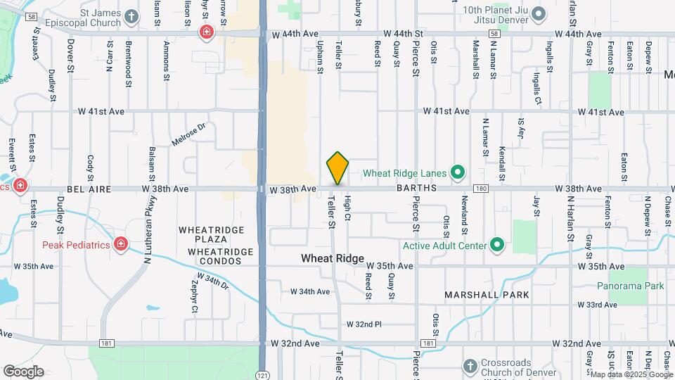 7178 W 38th Ave Map and Location Details