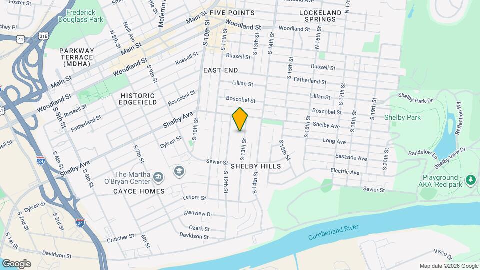 516 S 13th St Map and Location Details